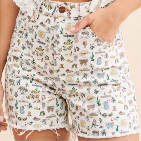 WRANGLER WOMEN'S DONNA HIGH RISE Denim Shorts NWT - Picture 3 of 12